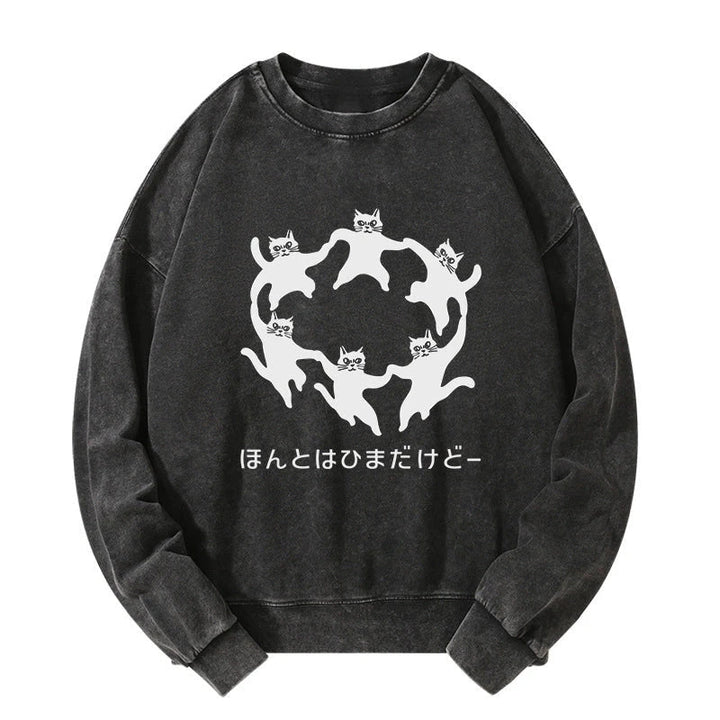 Leisure Cats Japanese Washed Sweatshirt