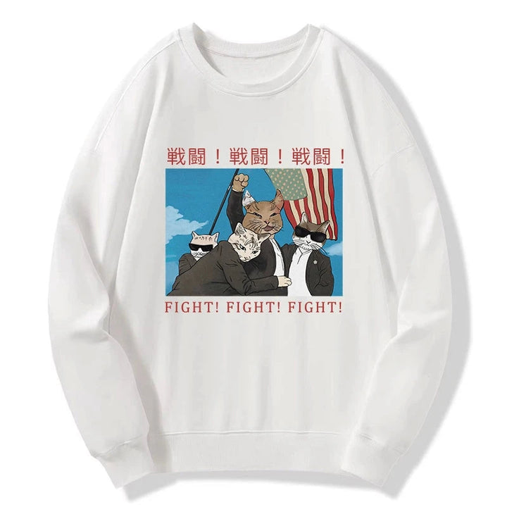 Fight Cat Japanese Sweatshirt