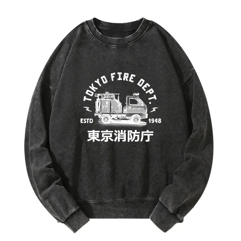 Tokyo Fire Dept Washed Sweatshirt