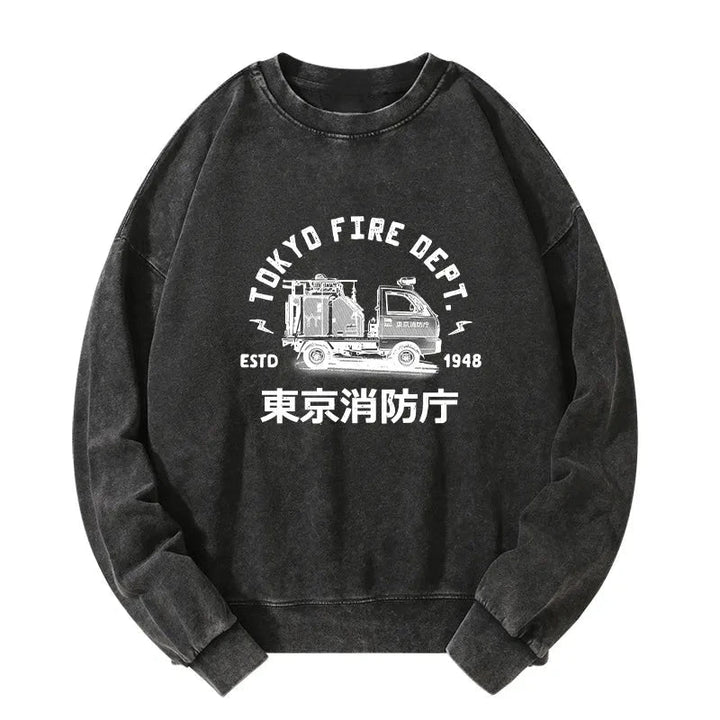 Tokyo Fire Dept Washed Sweatshirt