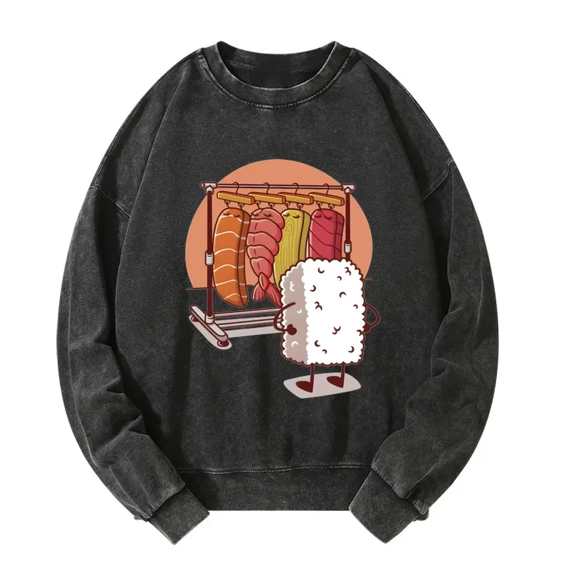 Which One Should I Wear Today Washed Sweatshirt