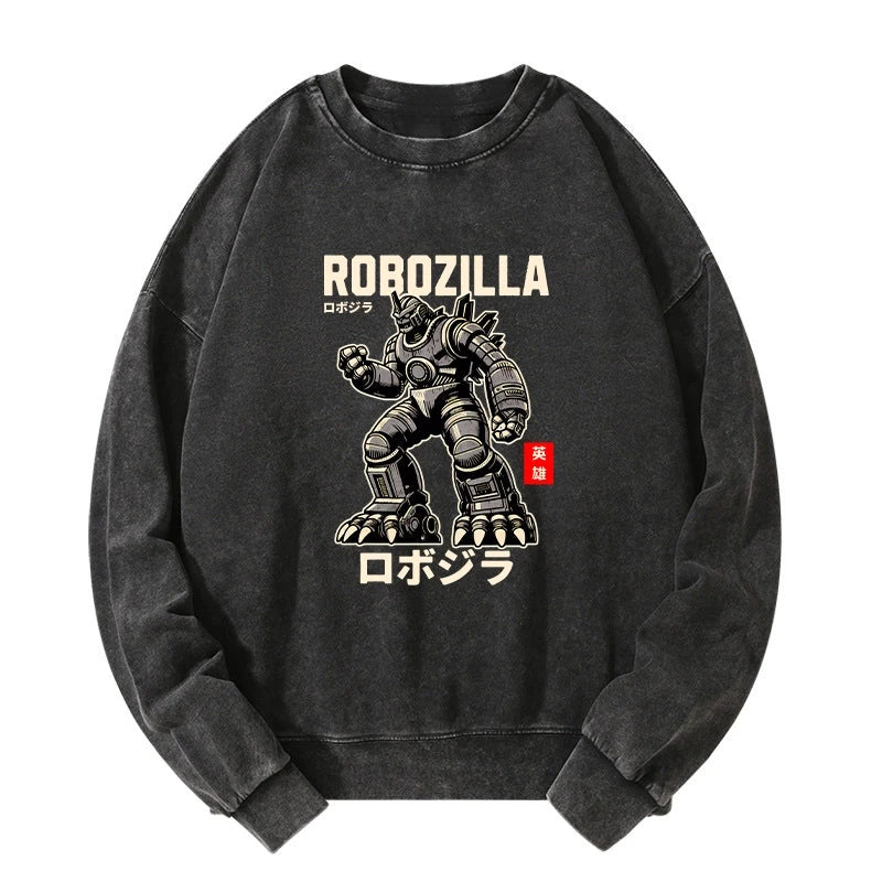 RoboZilla Manga Japanese Washed Sweatshirt