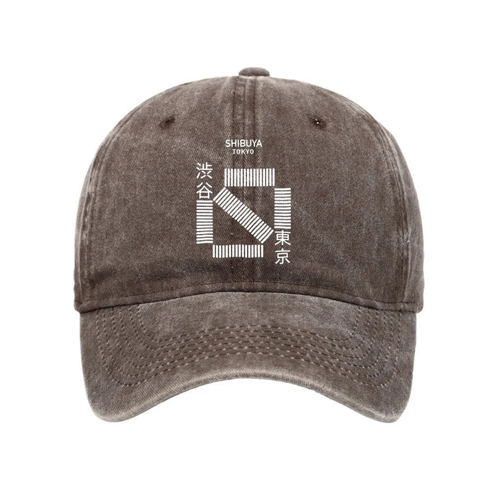 Japanese Shibuya Crossing Washed Cap