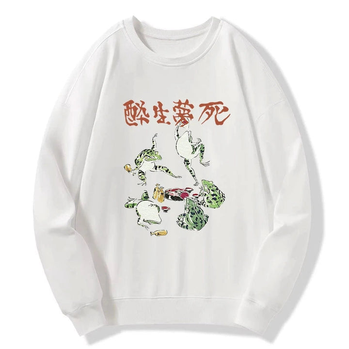 Japanese Frog Osake Kanji Sweatshirt