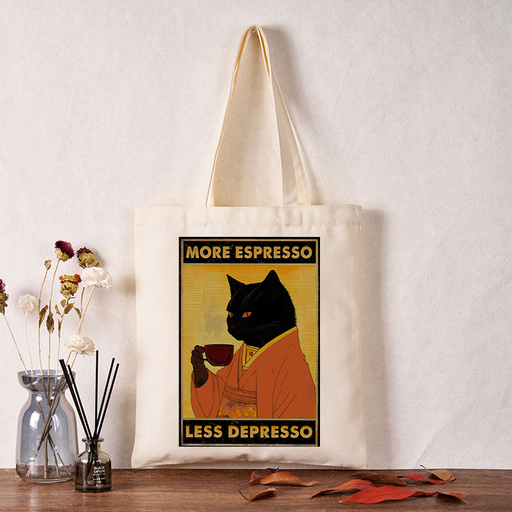Increase Espresso Decrease Distress Tote Bag