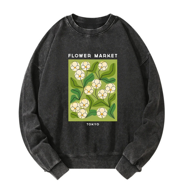 Flower Market Washed Sweatshirt