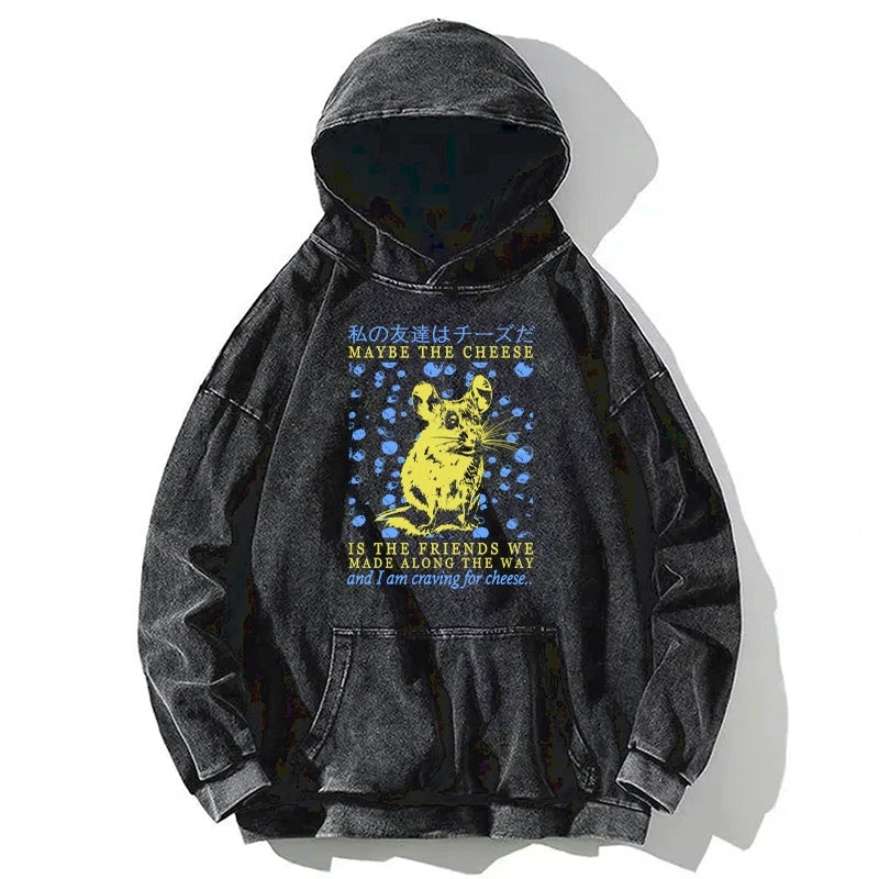 My Friend Is Cheese Washed Hoodie