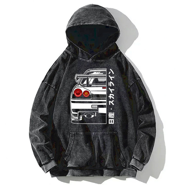 Nissan Skyline GTR R34 Washed Hoodie