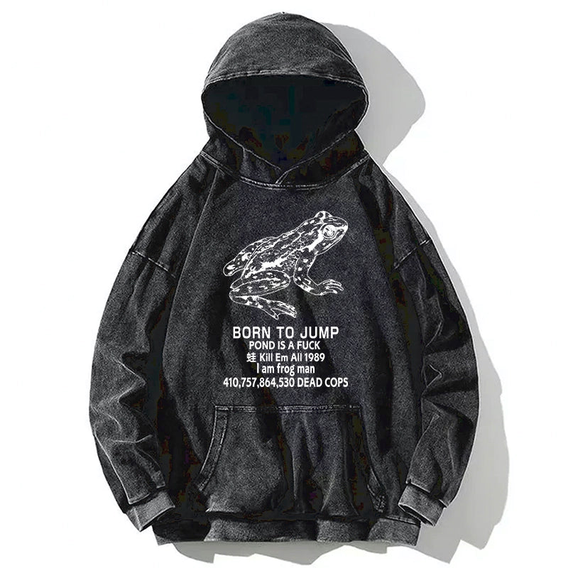 Born To Jump Washed Hoodie
