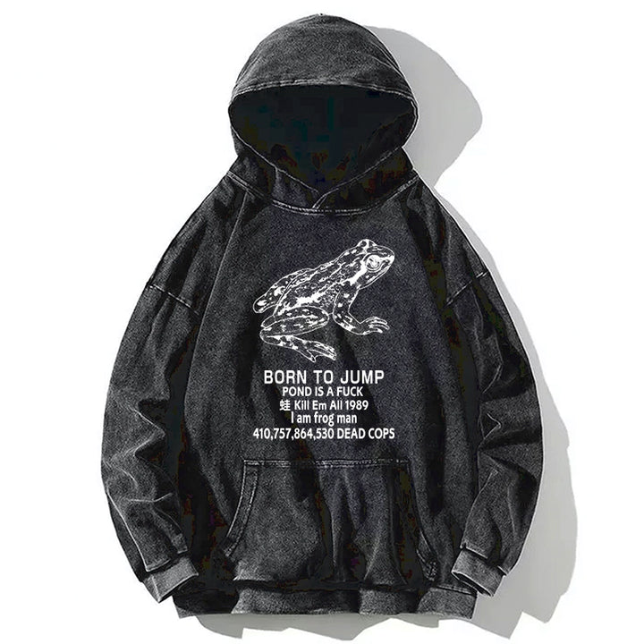 Born To Jump Washed Hoodie