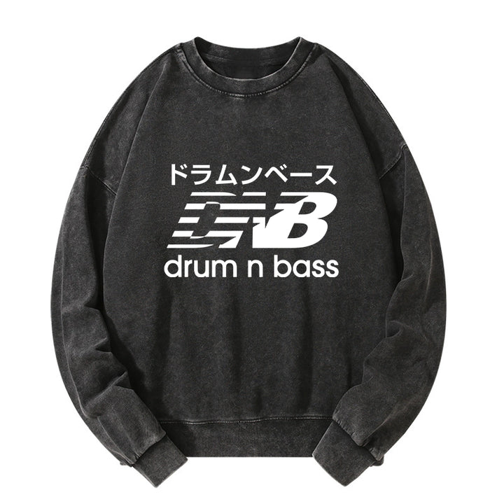 Japanese Drum And Bass Washed Sweatshirt