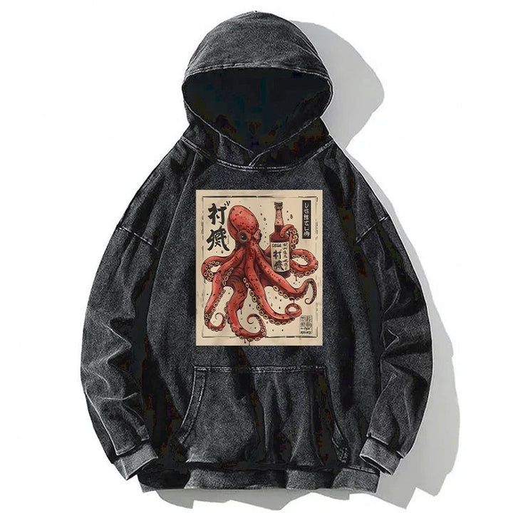 Osaka Sak¨¦ Octopus Washed Hoodie