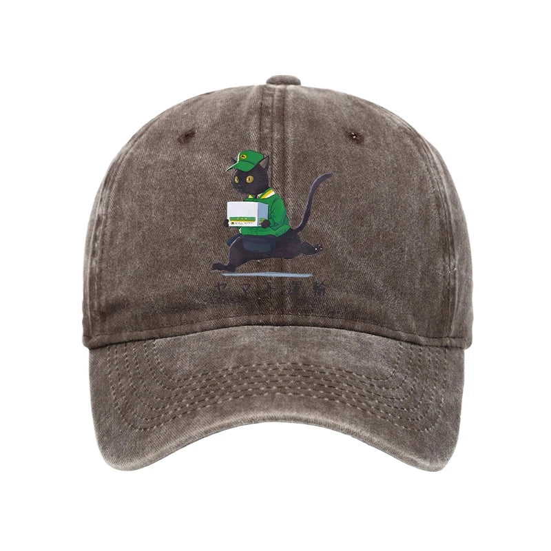 Black Cat Appreciation Day Washed Cap
