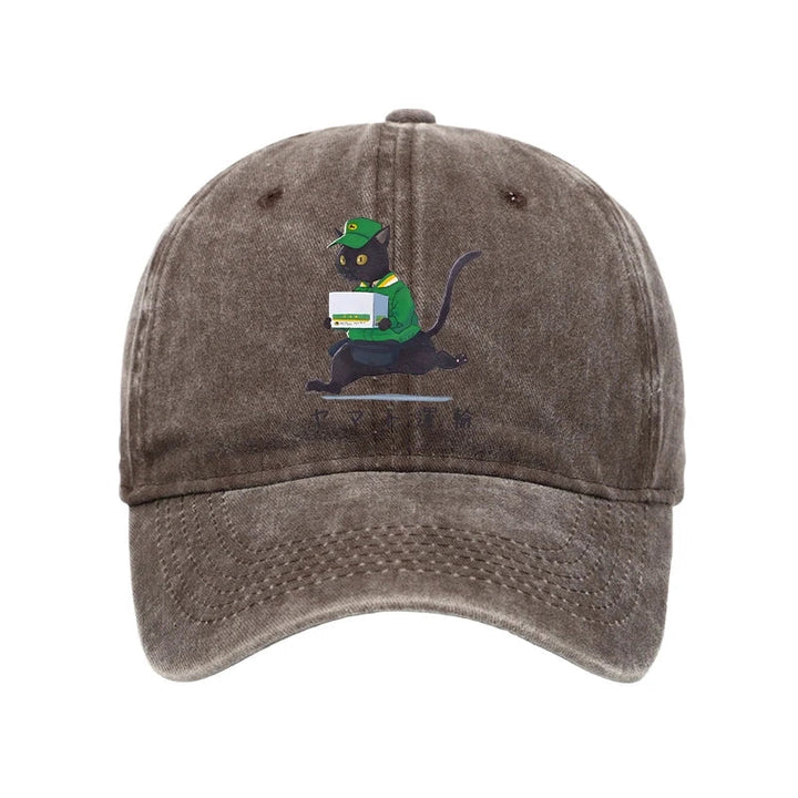 Black Cat Appreciation Day Washed Cap