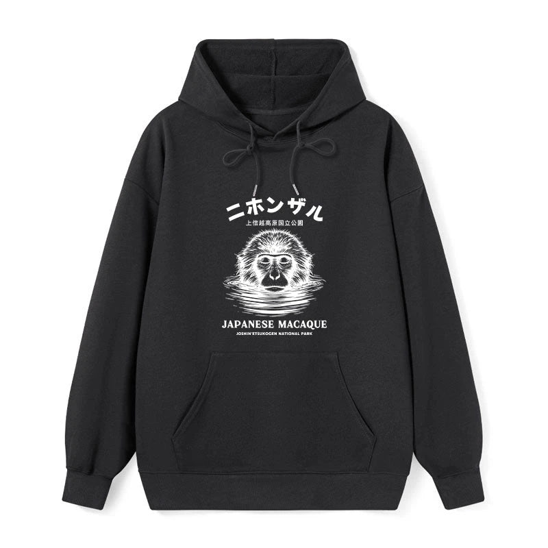The Macaque Monkey In The Bath Japanese Classic Hoodie