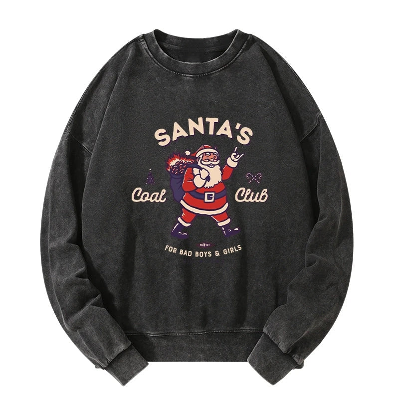 Santa's Coal Club Japan Washed Sweatshirt