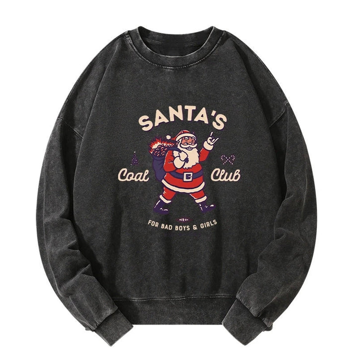 Santa's Coal Club Japan Washed Sweatshirt