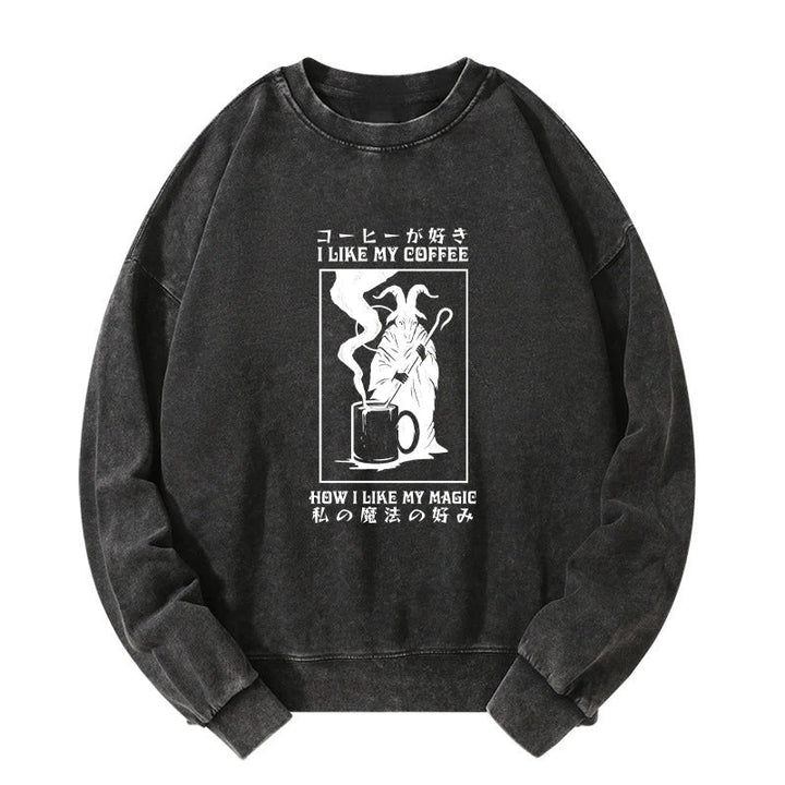 I Like My Coffee Washed Sweatshirt