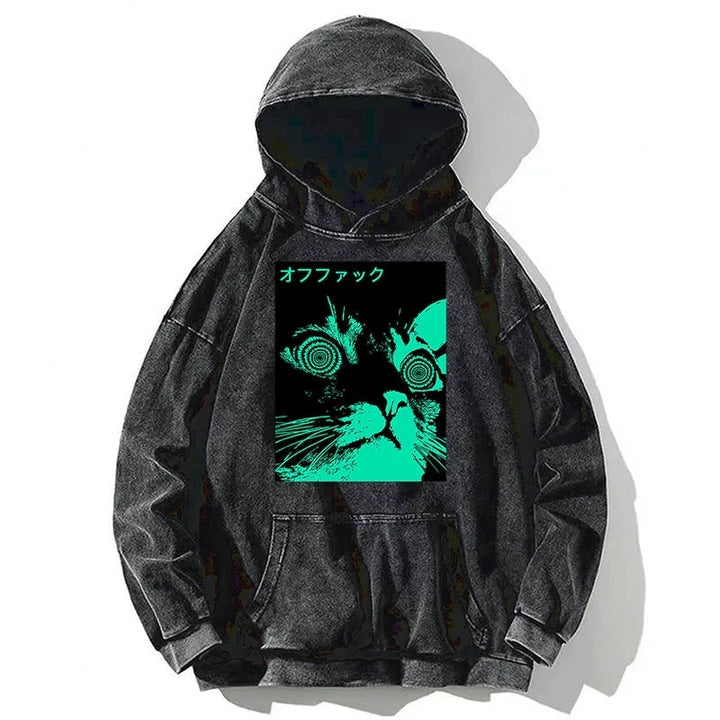 Cool Cat Japanese Washed Hoodie