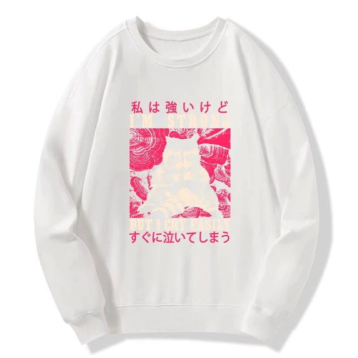 I Am Strong Raccoon Sweatshirt