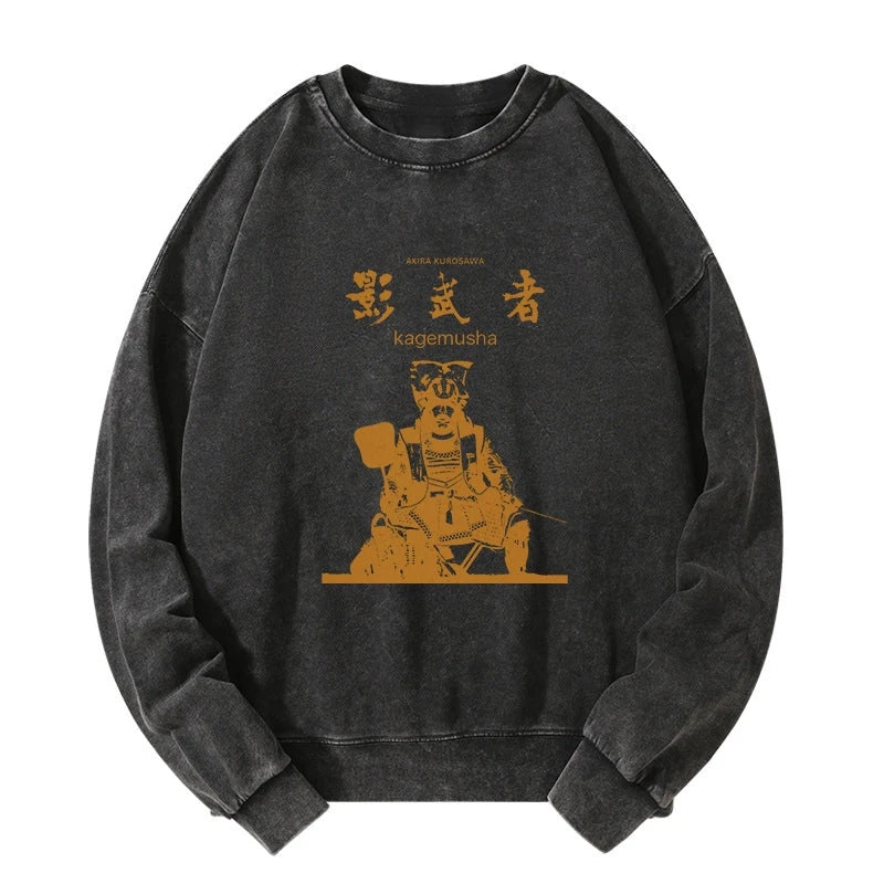 Japanese Shadow Samurai Washed Sweatshirt