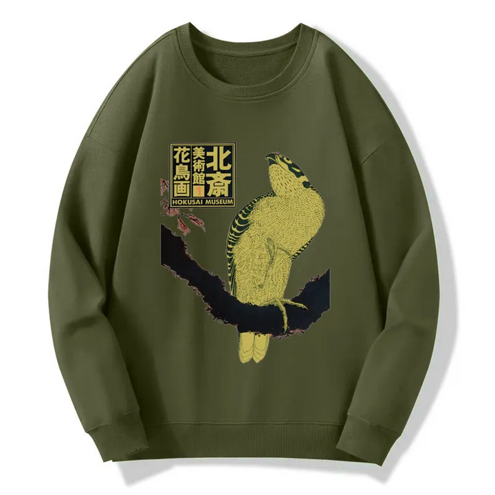 Hokusai Museum Flower And Bird Sweatshirt