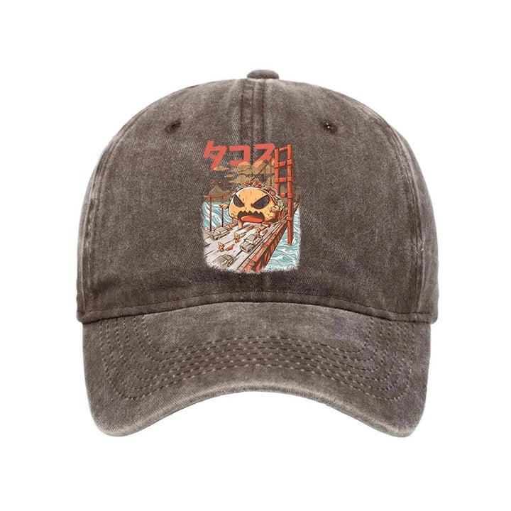 The Great Taco Kaiju Japanese Washed Cap
