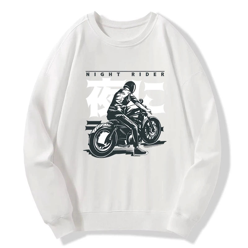 Motorcyclist Japanese Night Rider Sweatshirt