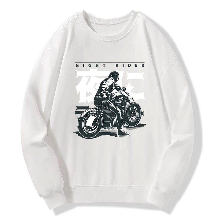 Motorcyclist Japanese Night Rider Sweatshirt