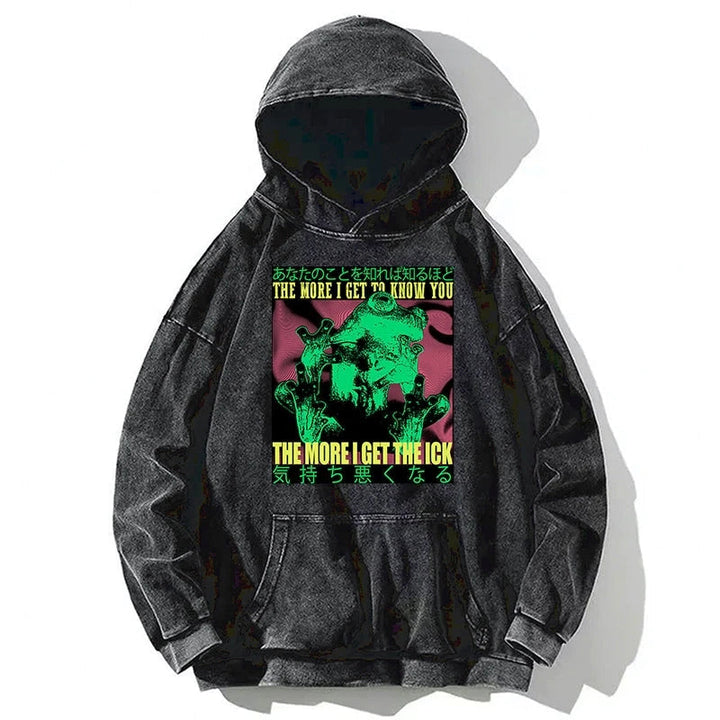 Scary Frog Japanese Washed Hoodie