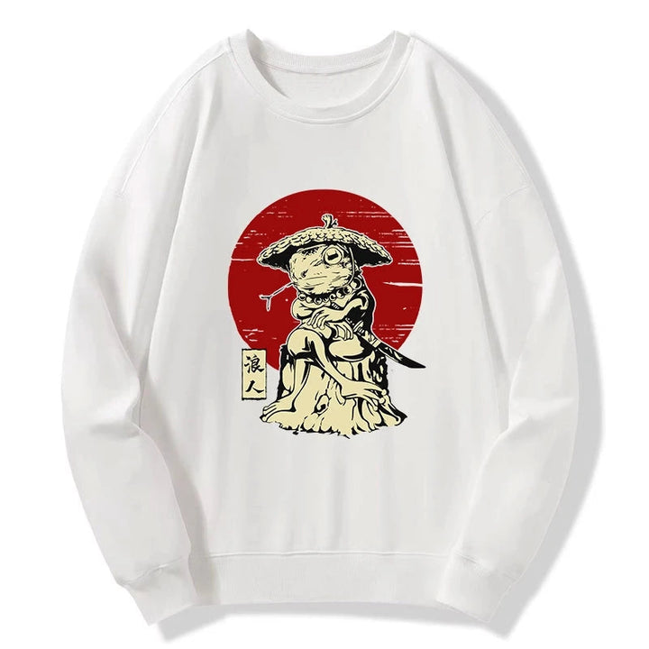 Rounin Japanese Frog Samurai Sweatshirt