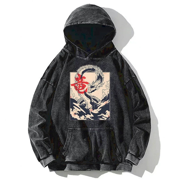 Sea Dragon Japanese Washed Hoodie