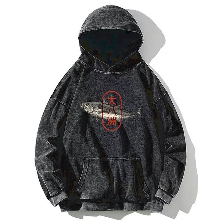 Sushi Fish Washed Hoodie