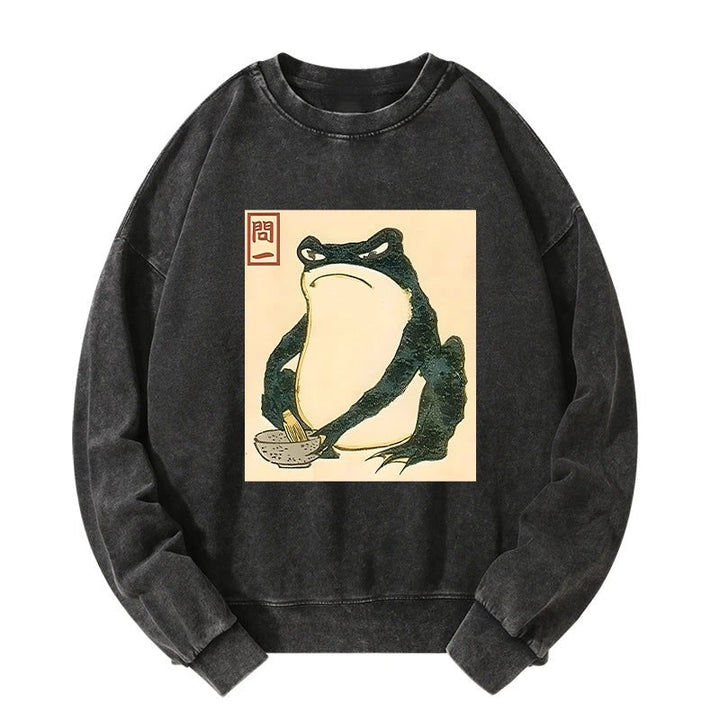 Matsumoto Hoji Japanese Frog Washed Sweatshirt