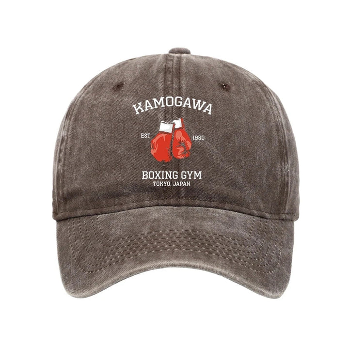 Retro Boxing Gloves Manga Anime Washed Cap