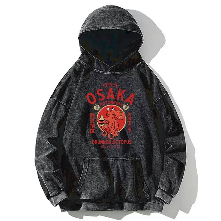 Drunken Octopus Japan Washed Hoodie
