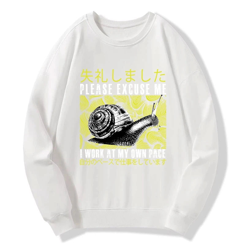 Snails That Work According To Their Own Rules Sweatshirt
