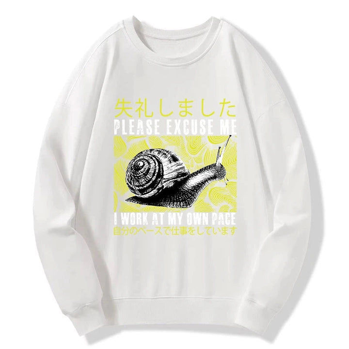 Snails That Work According To Their Own Rules Sweatshirt