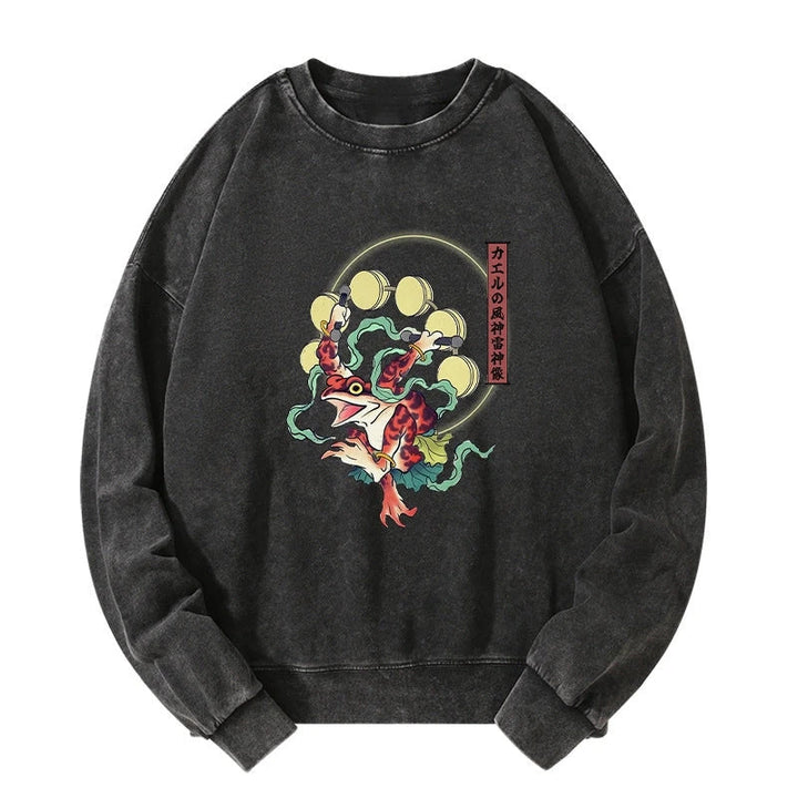 Frog Monster Japanese Washed Sweatshirt