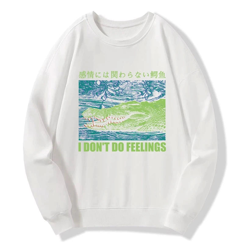 An Emotionless Crocodile Sweatshirt