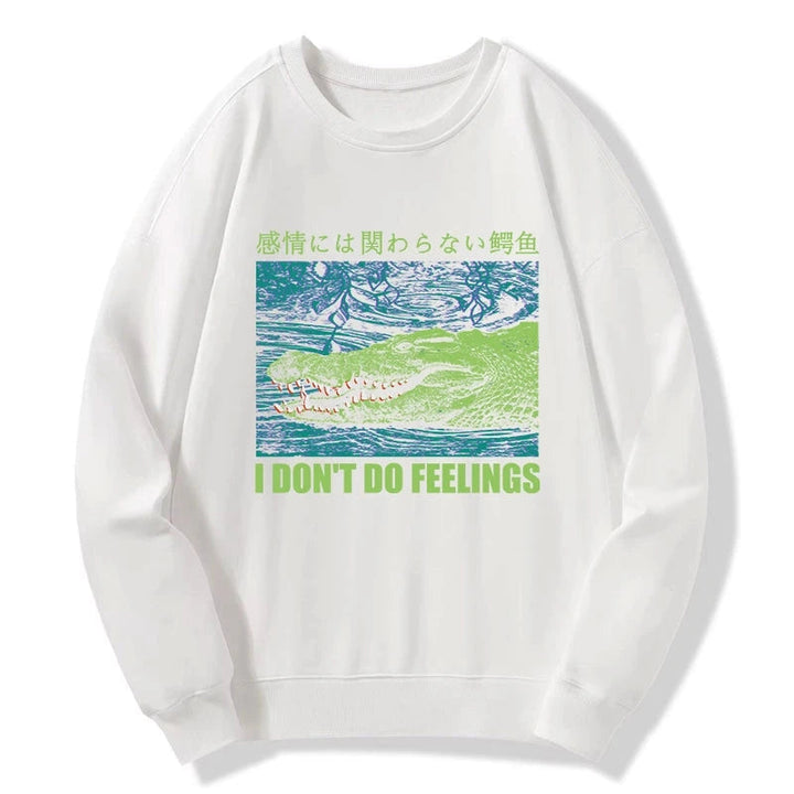 An Emotionless Crocodile Sweatshirt