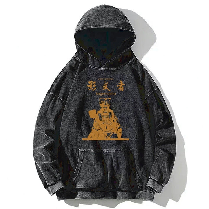 Japanese Shadow Samurai Washed Hoodie