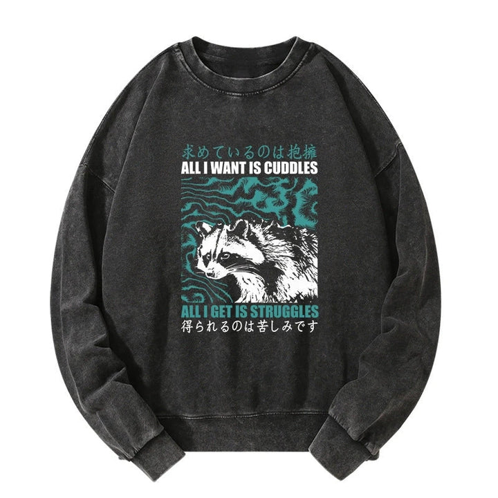 All I Get Is Struggles Washed Sweatshirt