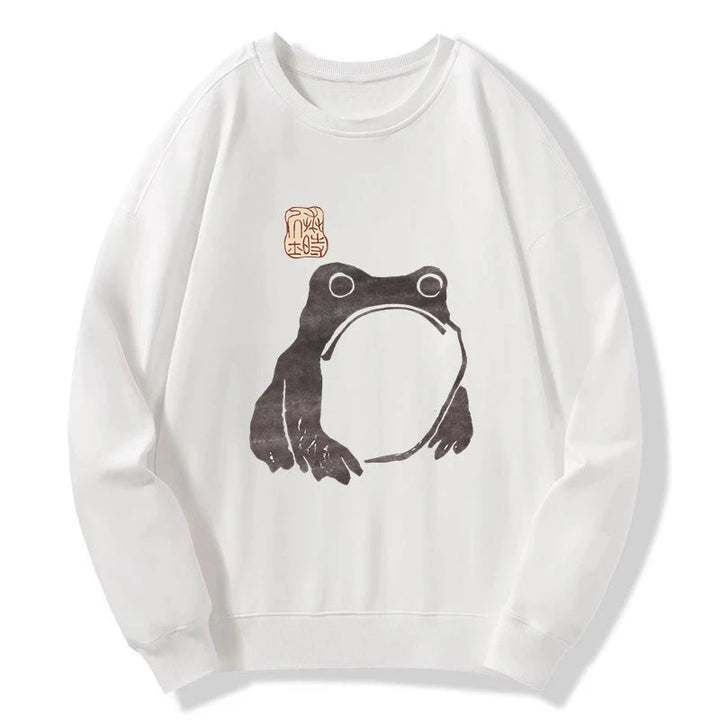 Matsumoto Hoji woodblock print frog Sweatshirt