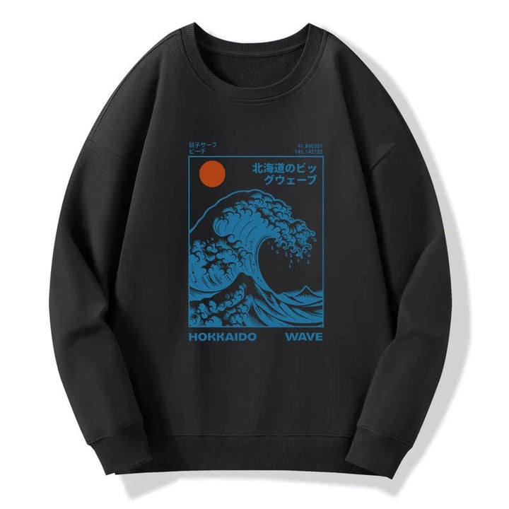 Hokkaido Wave Japan Sweatshirt