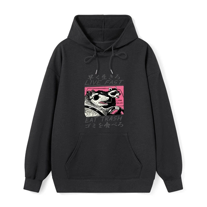 Live Fast Eat Trash Classic Hoodie