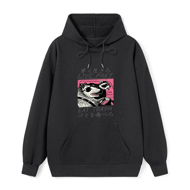 Live Fast Eat Trash Classic Hoodie