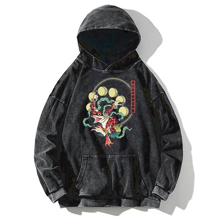 Frog Monster Japanese Washed Hoodie