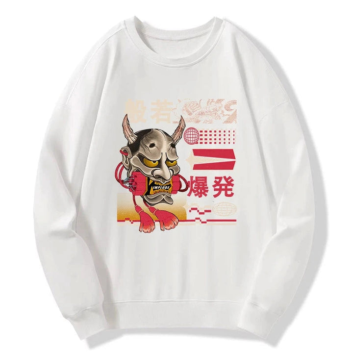Hannya Mask Japanese Sweatshirt