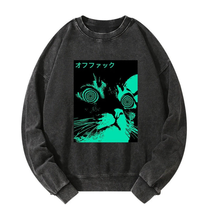 Cool Cat Japanese Washed Sweatshirt